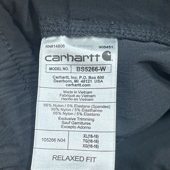 Carhartt Force Relaxed Fit Ripstop 5-Pocket Work Shorts Women's Size X-Large - Picture 4 of 9